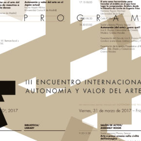 III Encuentro Internacional 'Para qué arte':  Autonomía y valor del arte
