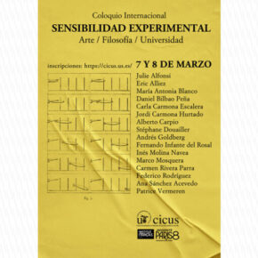 Coloquio internacional ‘Sensibilidad experimental. Arte, Filosofía y Universidad’
